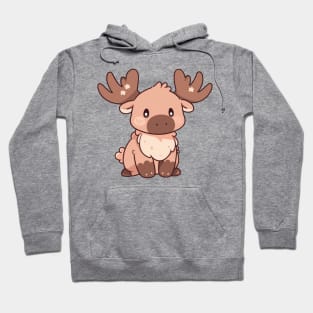 Simple drawn reindeer Hoodie